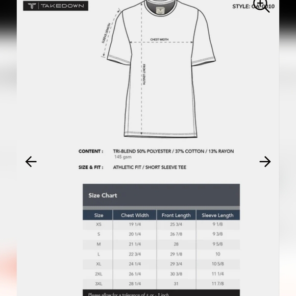 NWT Takedown Arch Triblend T-Shirt - Black Size M - Picture 5 of 5